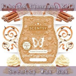 NEW Scentsy Frosted Cinnamon Roll Wickless Candle Tart Warmer Wax